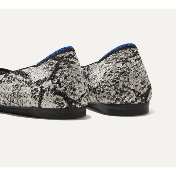 Rothy's the Flat in Python Shoe in Black Cream Grey, Sz 9.5 -- NWT/NIB - Picture 12 of 16